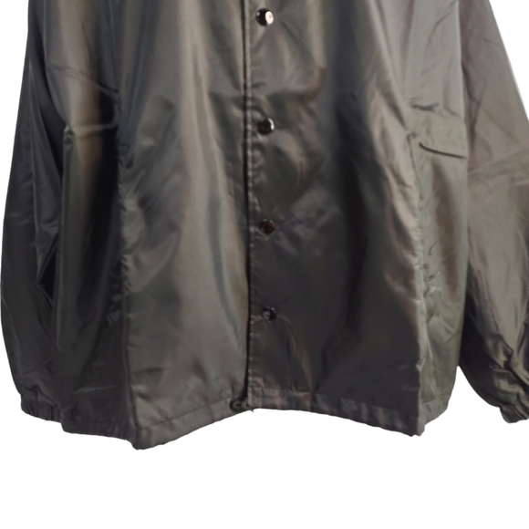 First Class Men's Black 100% Nylon Windbreaker Jacket Size M NWT - Picture 4 of 10